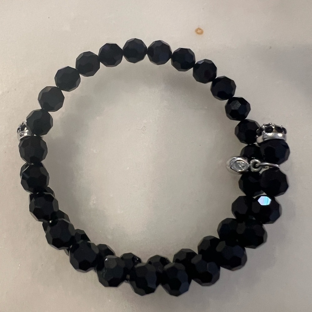Swarovski beaded bangle bracelet